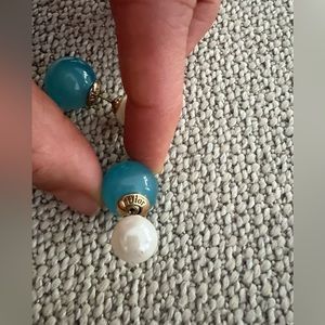 DIOR  TRIBAL Earrings SkyBlue  PEARL - En Dior